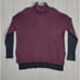 ATHLETA Size M Red Knit Oversize Transit Merino Wool Blend Turtleneck Sweater