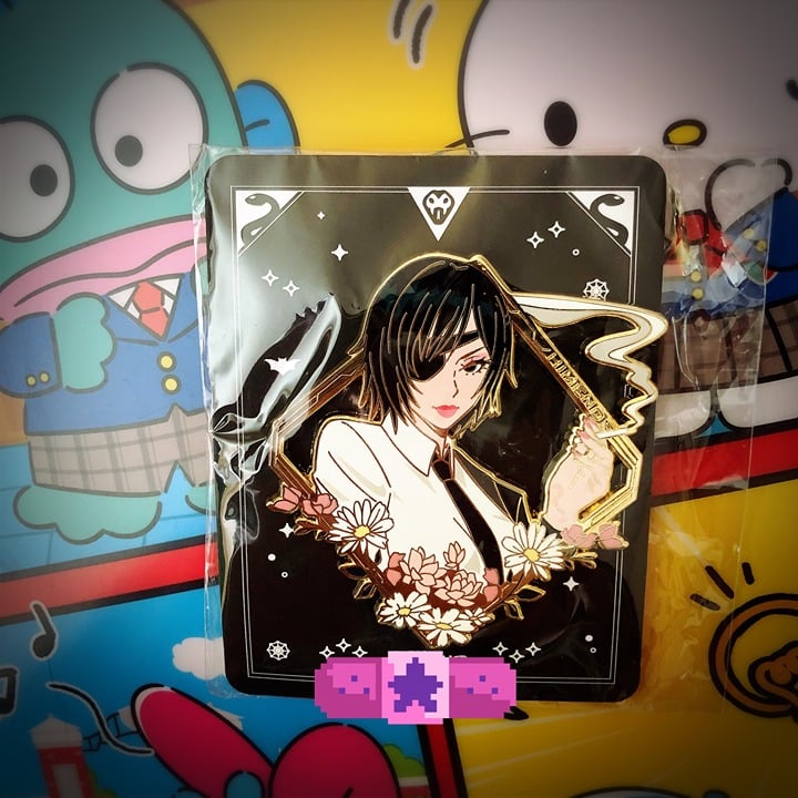 Chainsaw Man: Himeno Open Frame FANTASY Pin LE; CSM, anime, manga, devil hunter
