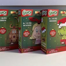 Set of 3 Grinch Character Lego Building Block Kits Grinch Max and Cindy Lou NIB