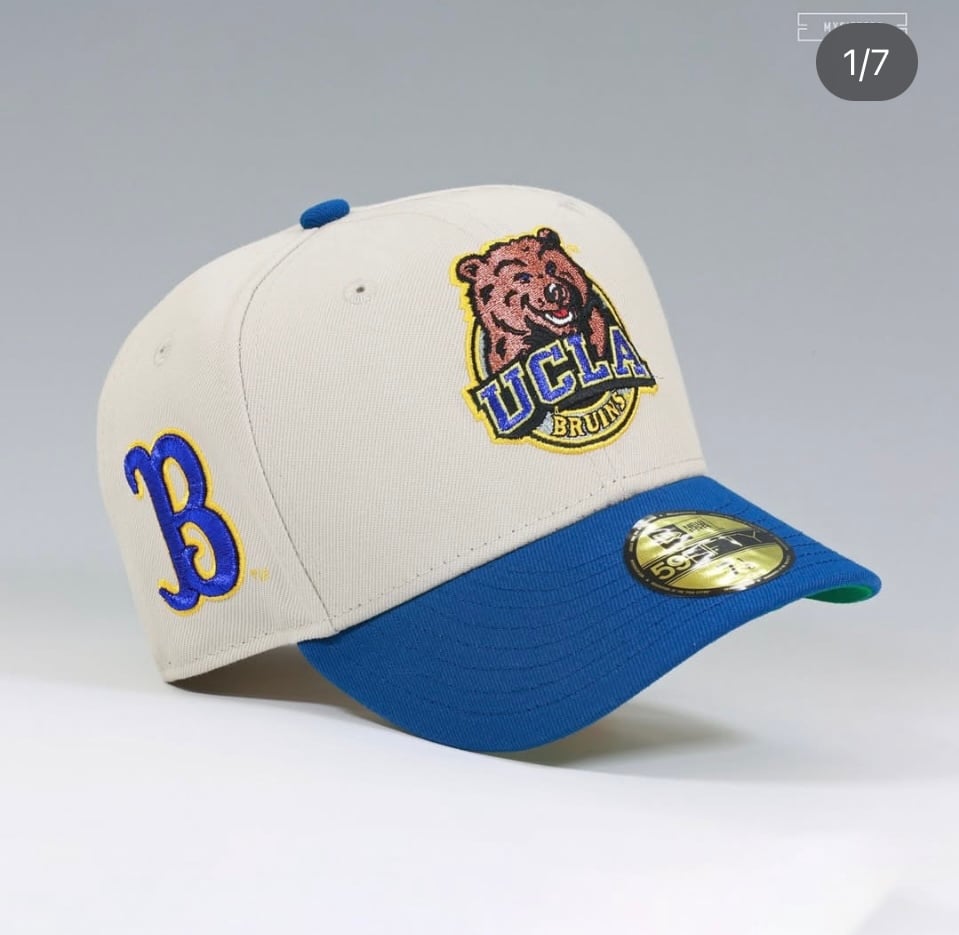 Myfitteds ucla bruins paw print rear logo size 7 3/4 new era fitted in store exc