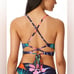 Jessica Simpson Women's Island Paradise Twist-Front Cami Bikini Top Swimwear M