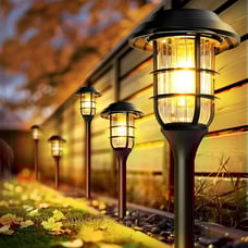 Solar Lights Outdoor Waterproof for Fence 6 Pack