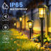 Solar Lights Outdoor Waterproof for Fence 6 Pack