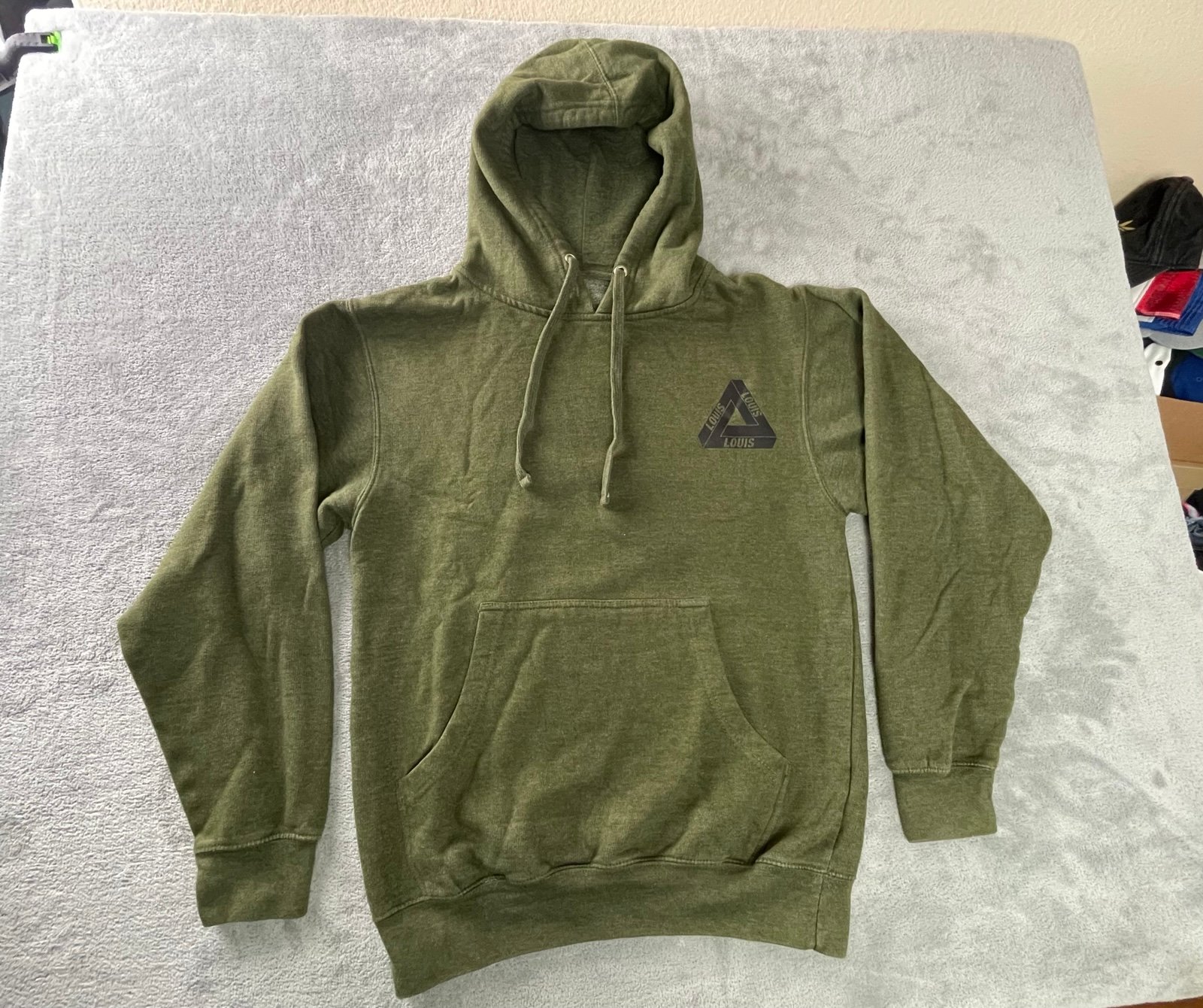 Louis The Child Army Green Hoodie Sweatshirt Size Small EDM Electronic