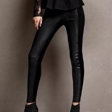 NWT Victoria Secret Black Leather Pants 30x27