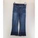Spanx Cropped Flare Jeans Womens Small Pull On Raw Ombre Hem Stretch Sexy Trendy