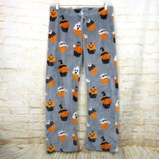 Daydream Berkshire Home Pajama Large Plush Fleece Halloween Cupcake Lounge Pants