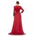IEENA for Mac Duggal Long Sleeve Ruched Waist satin V-neck