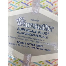 Vintage Wamsutta Double sheet set Flat sheet & Fitted Sheet Supercale Plus