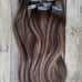 18” Human Hair Seamless Clip In Extensions Highlights Silky