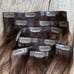 18” Human Hair Seamless Clip In Extensions Highlights Silky