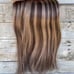 18” Human Hair Seamless Clip In Extensions Highlights Silky