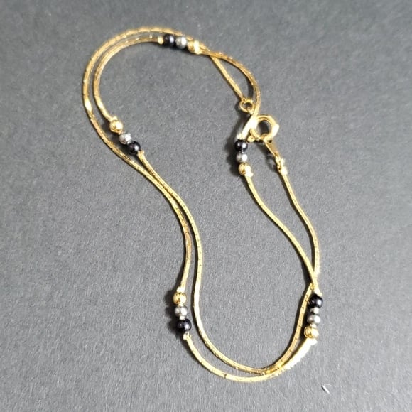 ‘Golden Starlight’ Gold Bead Necklace