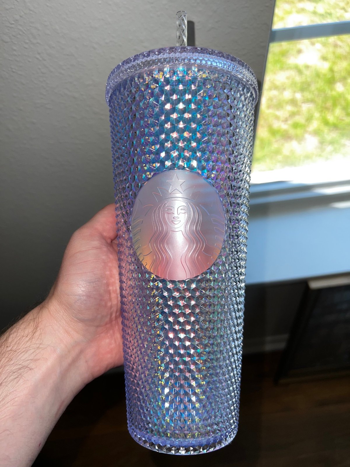 Starbucks unicorn studded iridescent
