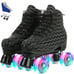 Unisex Roller Skates Double Row Four Wheels High-top Roller Skates Lightning Pat
