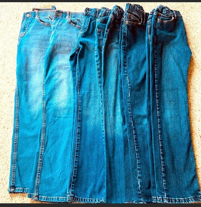 6- Pair Boy Jeans Size 14