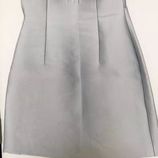 MIU MIU Baby Blue Silk Pencil Skirt