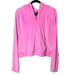 Victoria's Secret Y2K Style Pink Velour Long Sleeve Zip Front Hoodie Sz XL