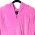 Victoria's Secret Y2K Style Pink Velour Long Sleeve Zip Front Hoodie Sz XL