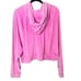 Victoria's Secret Y2K Style Pink Velour Long Sleeve Zip Front Hoodie Sz XL