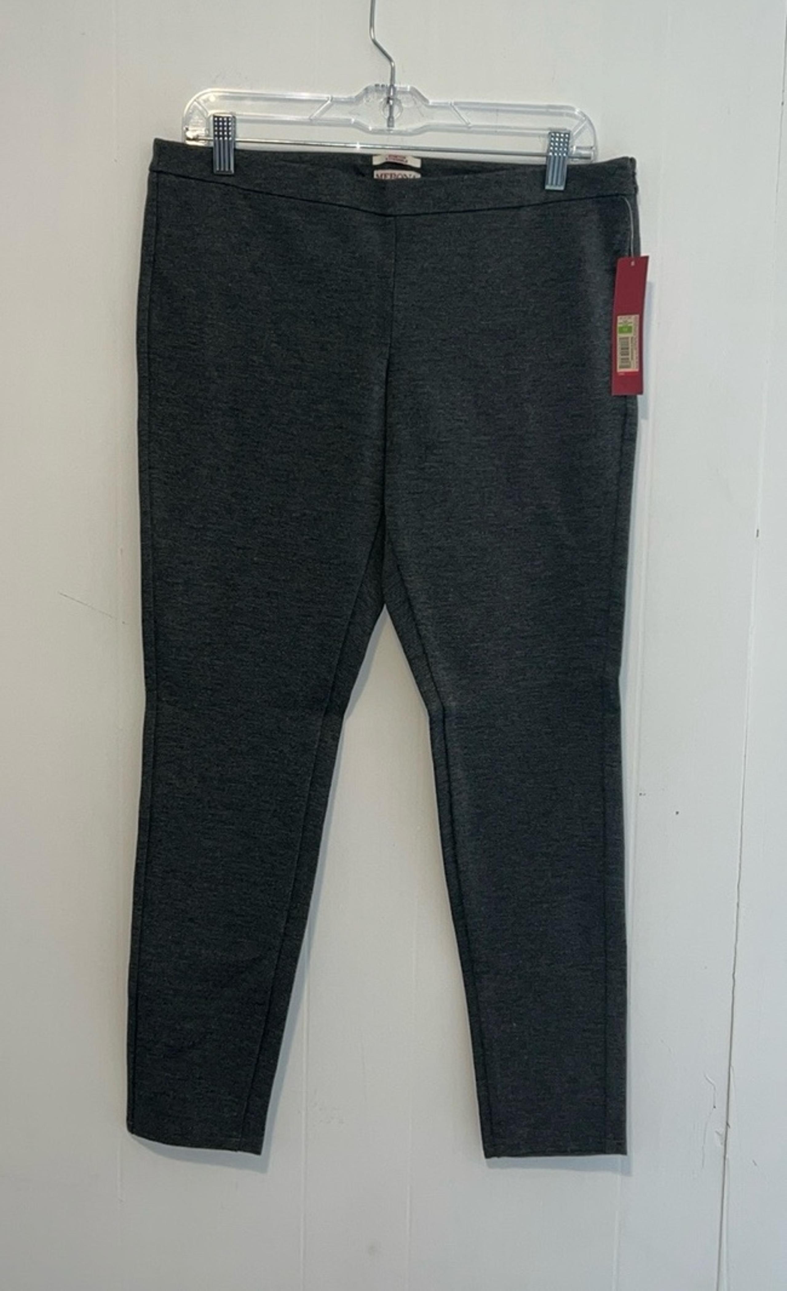 NWT Merona Women’s Skinny Mid Rise Fitted Hip & Thigh Gray Slacks RR11