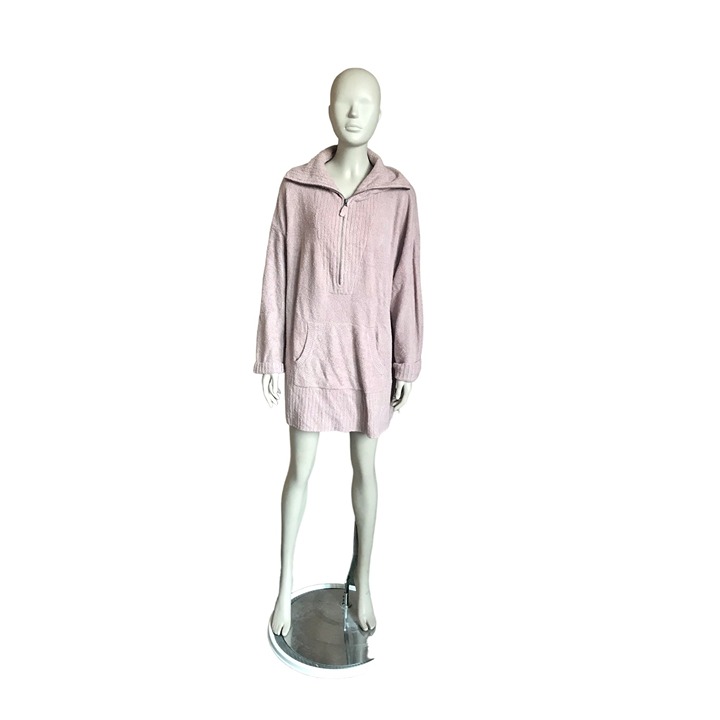 Barefoot Dreams Purple Fuzzy Quater Zip Pullover