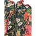 Que Cute Style Navy Floral Explosion Jacket Wm M Navy Red Green NEW WITHOUT TAGS