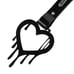 New 2PCS Drip Heart Shaped Black JDM TSURIKAWA Handle Black Strap Charm Drift
