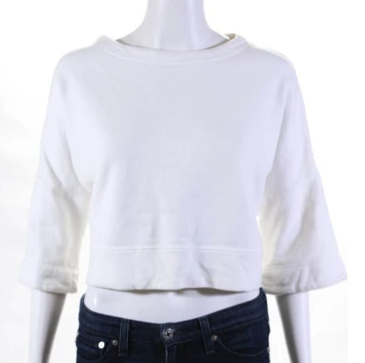 Derek Lam Intermix Boxy Crop Sweatshirt