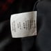 Vintage Haband wool buffalo plaid check button coat quilt lined M L black red