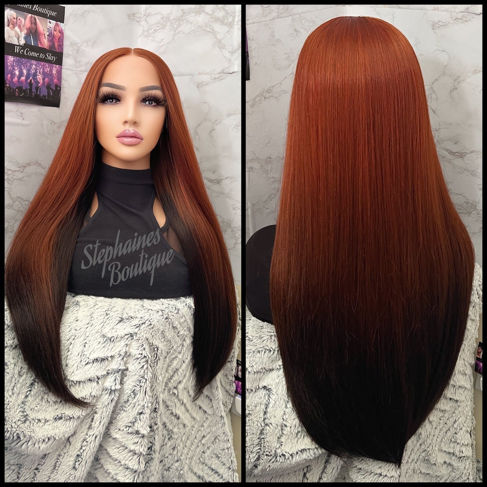 Human Hair blended lace front wig