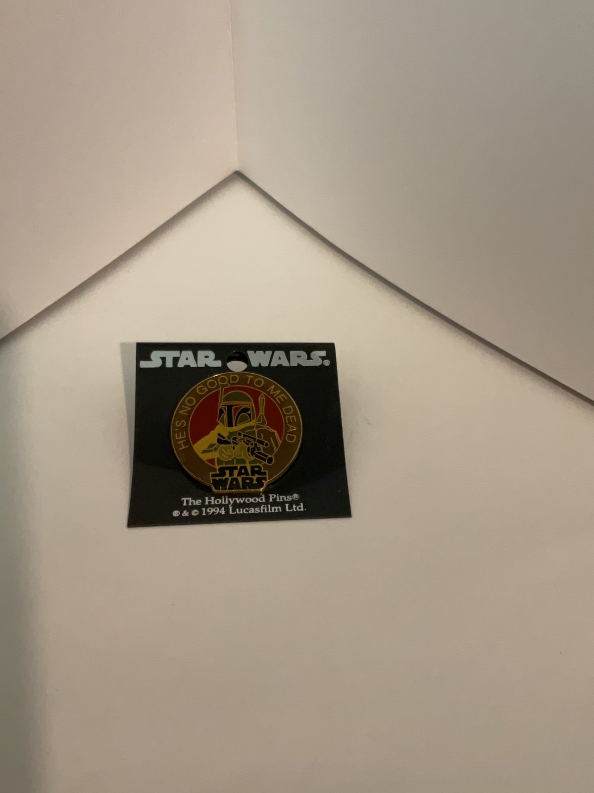 Star Wars Boba Fett’s “He’s no good to me dead.” Metal Pin