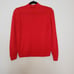 Vintage Pendleton Mock Neck Virgin Wool Sweater Red Zip Back Closure Size 38