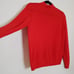 Vintage Pendleton Mock Neck Virgin Wool Sweater Red Zip Back Closure Size 38