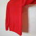 Vintage Pendleton Mock Neck Virgin Wool Sweater Red Zip Back Closure Size 38