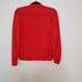 Vintage Pendleton Mock Neck Virgin Wool Sweater Red Zip Back Closure Size 38