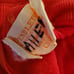 Vintage Pendleton Mock Neck Virgin Wool Sweater Red Zip Back Closure Size 38