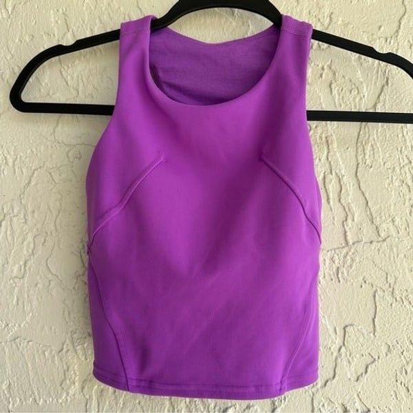 LULULEMON Tank Top Women 0 Invigorate TrainingMoonlit Magenta Purple Gym Yoga