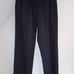 Organic Cotton Ottoman Flat Front Easy Pants, 2 Sizes, Black