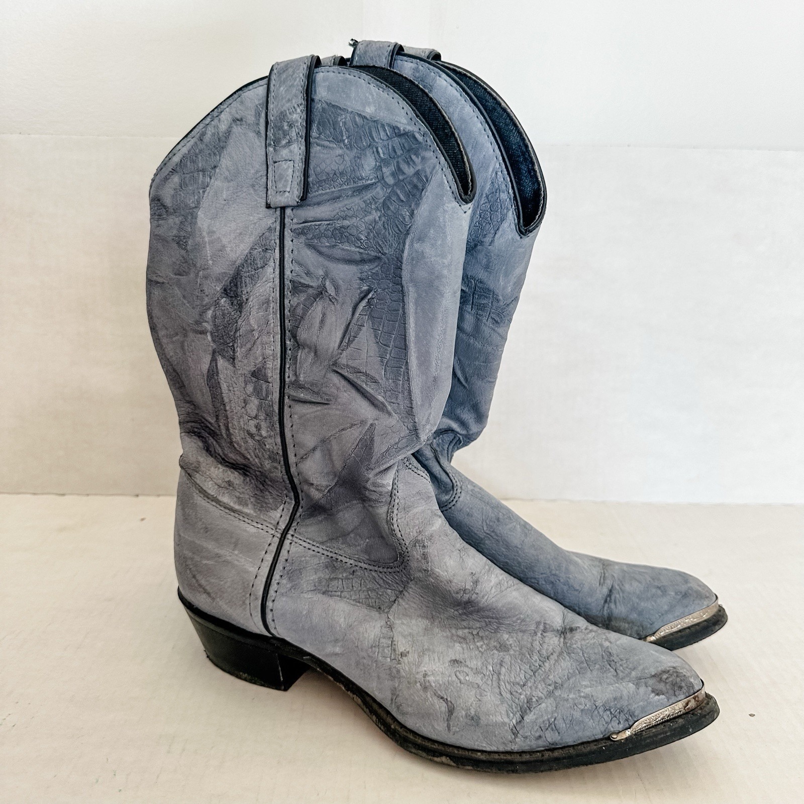 Capezio Women's Vintage Size 8 1/2 Blue Western Cowboy Boots