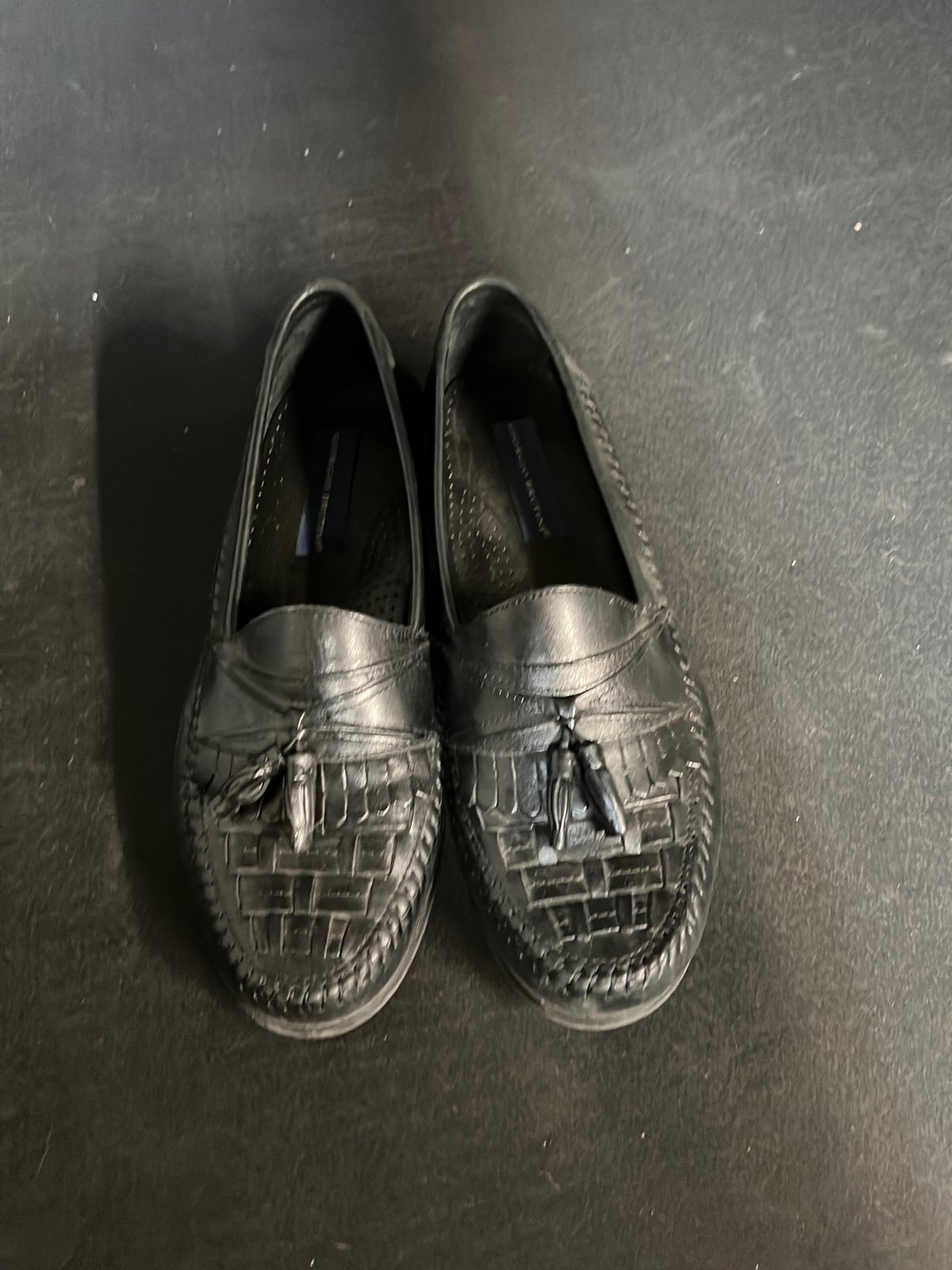 Giorgio Brutini Black Dress Casual Slip On Loafers