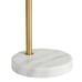 Hayden Brass Arc And White Marble Floor Lamp