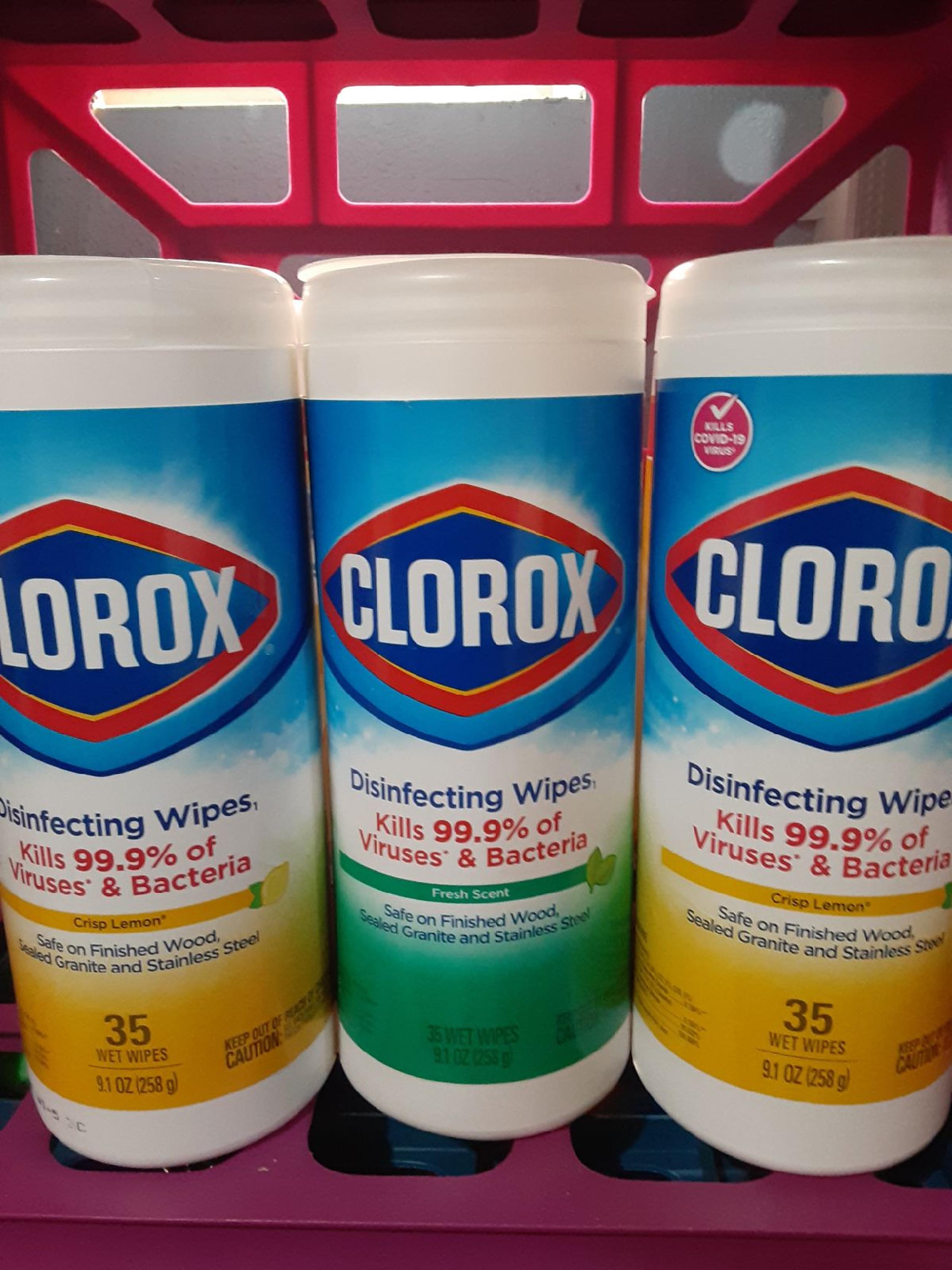 Clorox disinfectant wipes