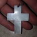 XLarge Natural Ablone Shell Cross pendan