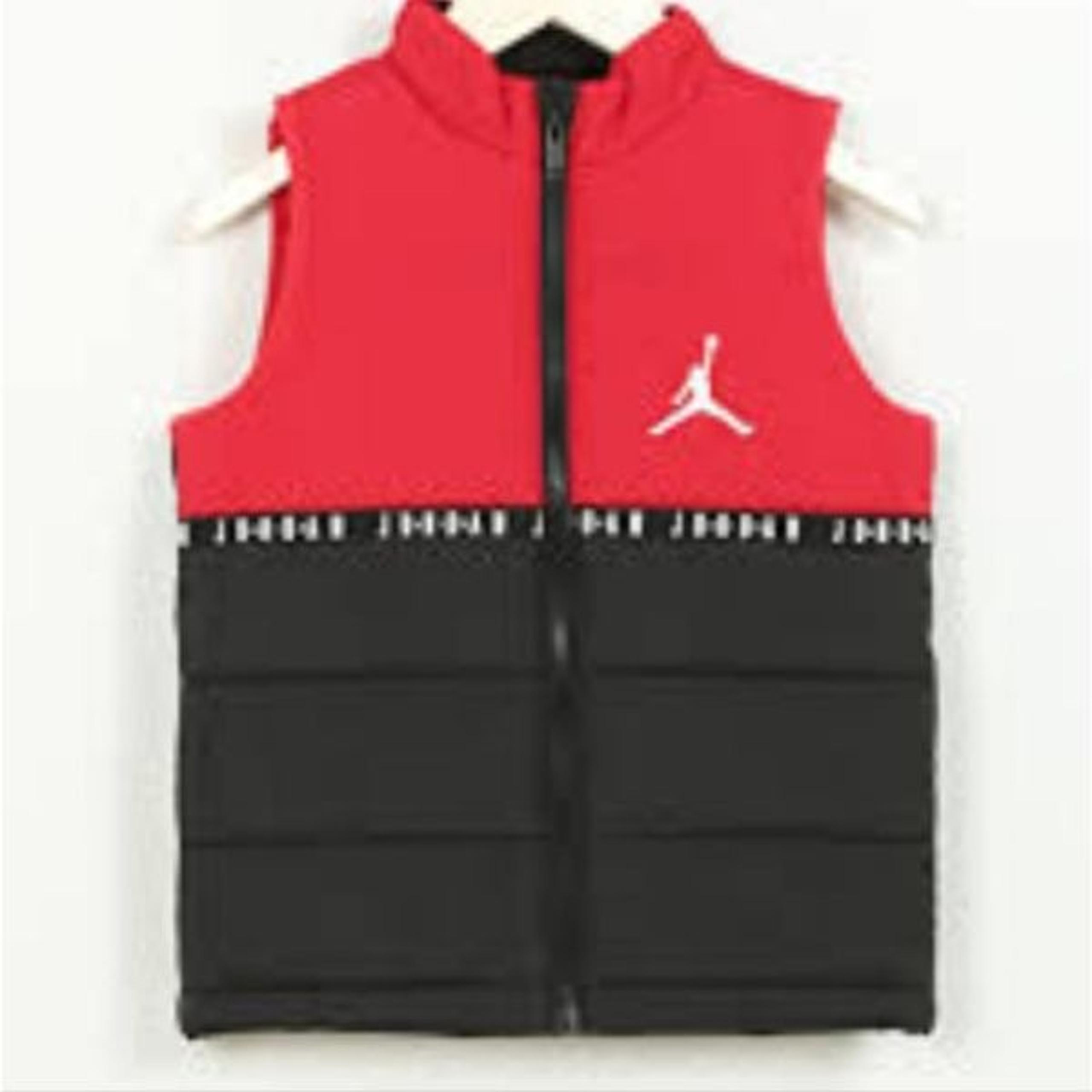 Jordan Jumpman Logo Puffer Vest- Red/Black