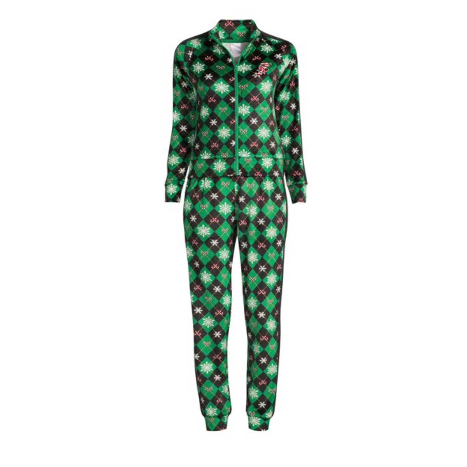 No Boundaries Junior's Christmas Velour Track Set, 2-Piece NWT