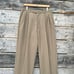 Bachrach 100% Wool Khaki Pleated Cuffed Pants Men’s Size 34 X 34