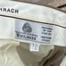Bachrach 100% Wool Khaki Pleated Cuffed Pants Men’s Size 34 X 34