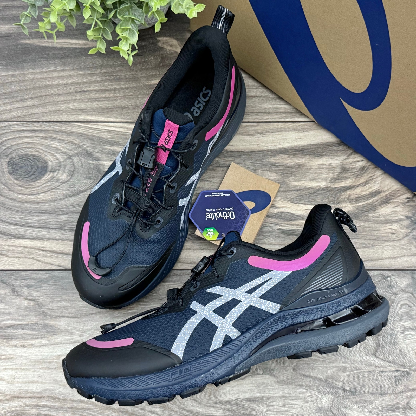NIB Asics Wmns 8 39.5 Gel-Kayano 28 AWL Athletic Training Shoes Fitness Sneakers