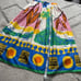 Zara maxi skirt full voluminous skirt printed abstract colorful high rise medium